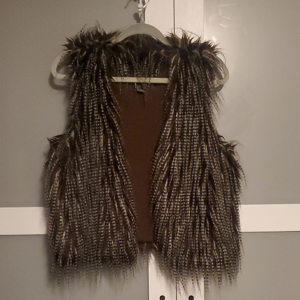 Forever 21 Brown Faux Fur Vest